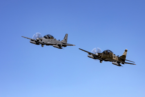 A-29 Super Tucano AFSOC flying in formation